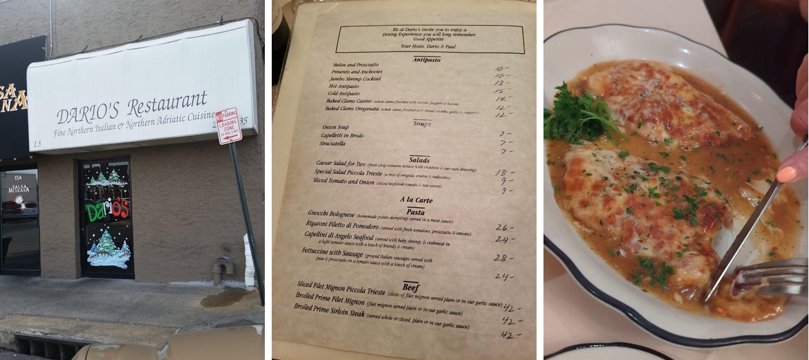 Dario's Menu